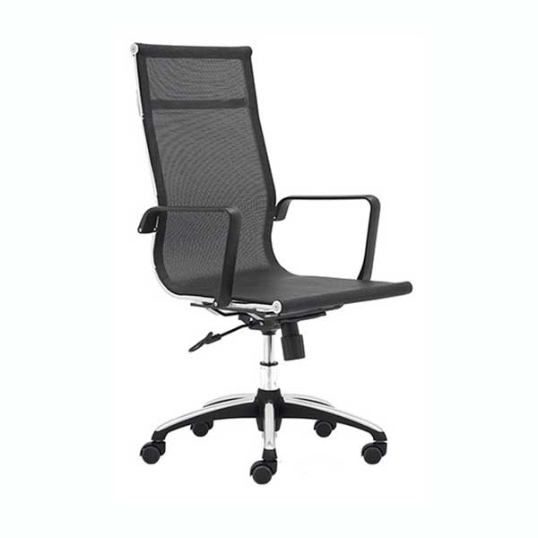 SE-04   SILLA EJECUTIVA MALLA EN NEGRA Y BLANCO - Imagen 2