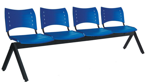 SB-09 BANCA DE ACERO COLOR AZUL / 4 Plazas